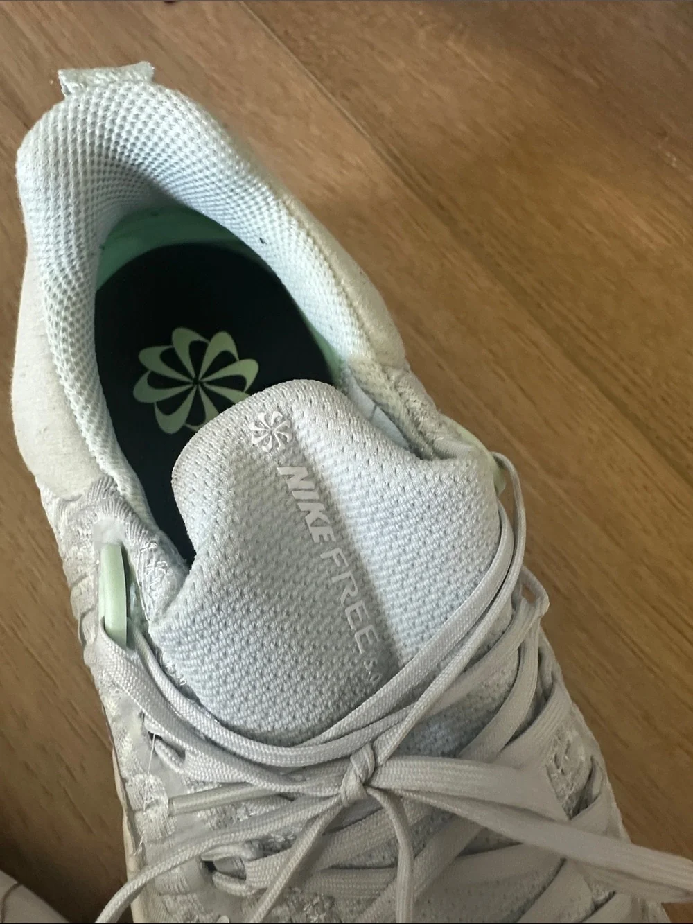 Nike Lightweight Knit Sneakers — Light Gray & White